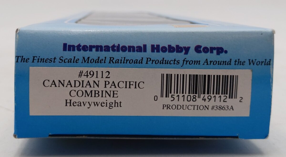 IHC 49112 HO Scale Canadian Pacific Heavyweight Passenger Combine #3254 LN/Box