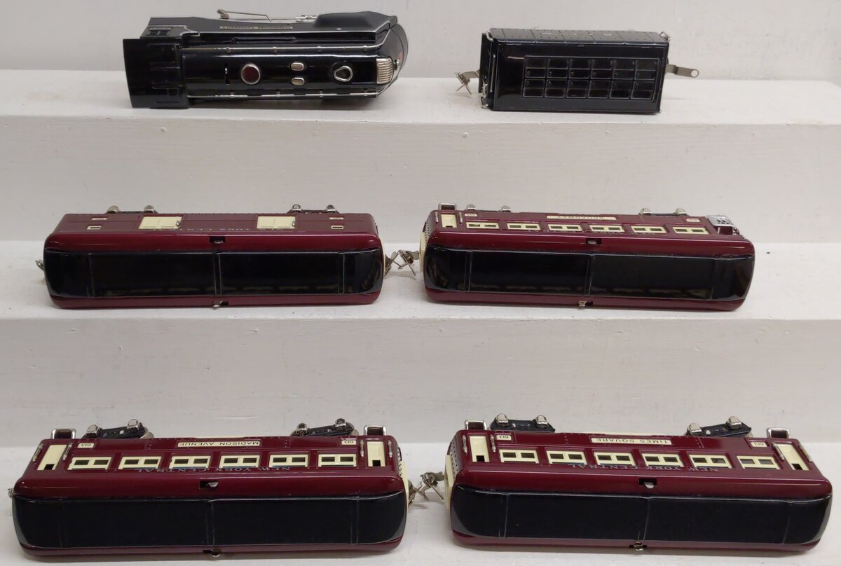 MTH 11-6031-0 O NYC Tinplate No. 279E Distance Control Steam Passenger Train Set LN/Box