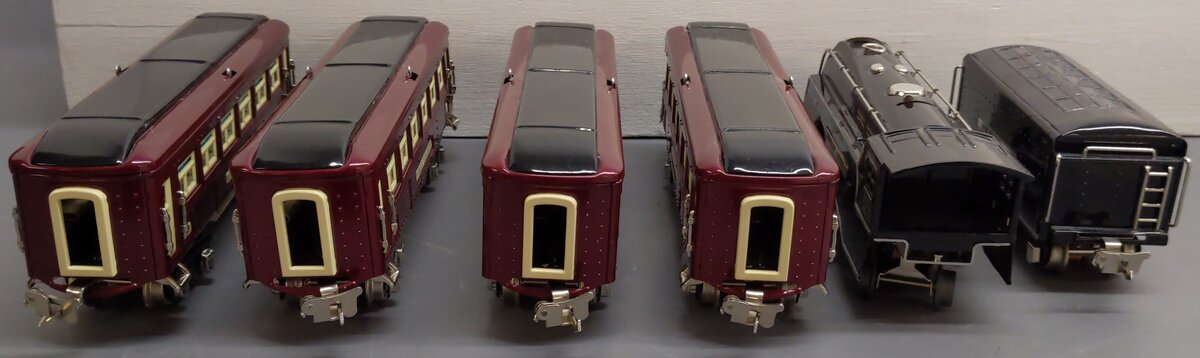 MTH 11-6031-0 O NYC Tinplate No. 279E Distance Control Steam Passenger Train Set LN/Box