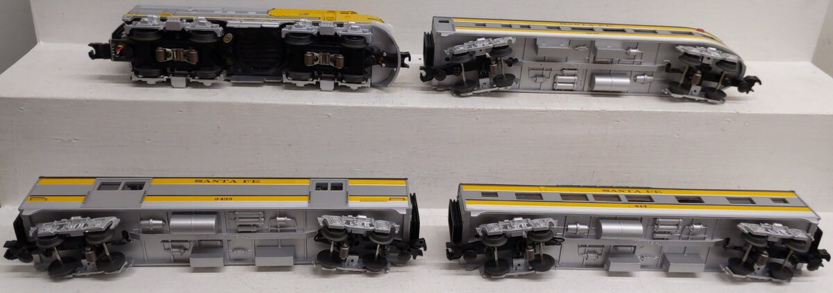 MTH 30-4186-1 Santa Fe RailKing F-3 O Gauge Passenger Train Set with PS 2.0 EX/Box