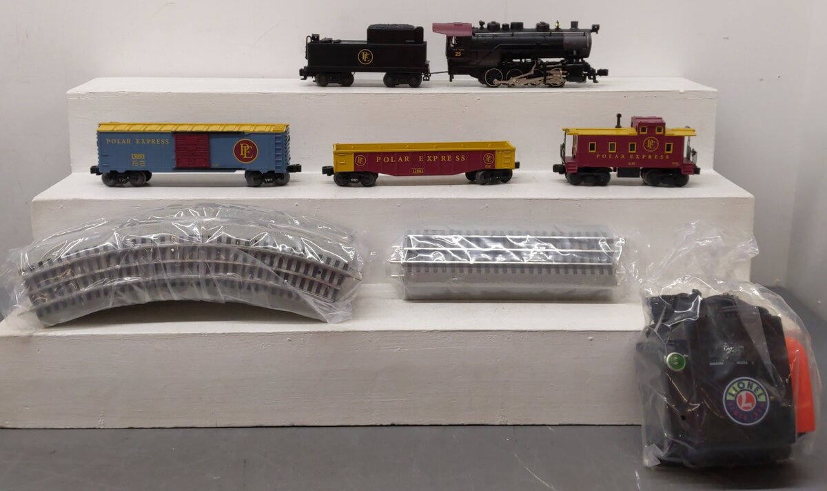 Lionel 6-30184 Polar Express & Trade O Gauge Steam Freight Train Set EX/Box