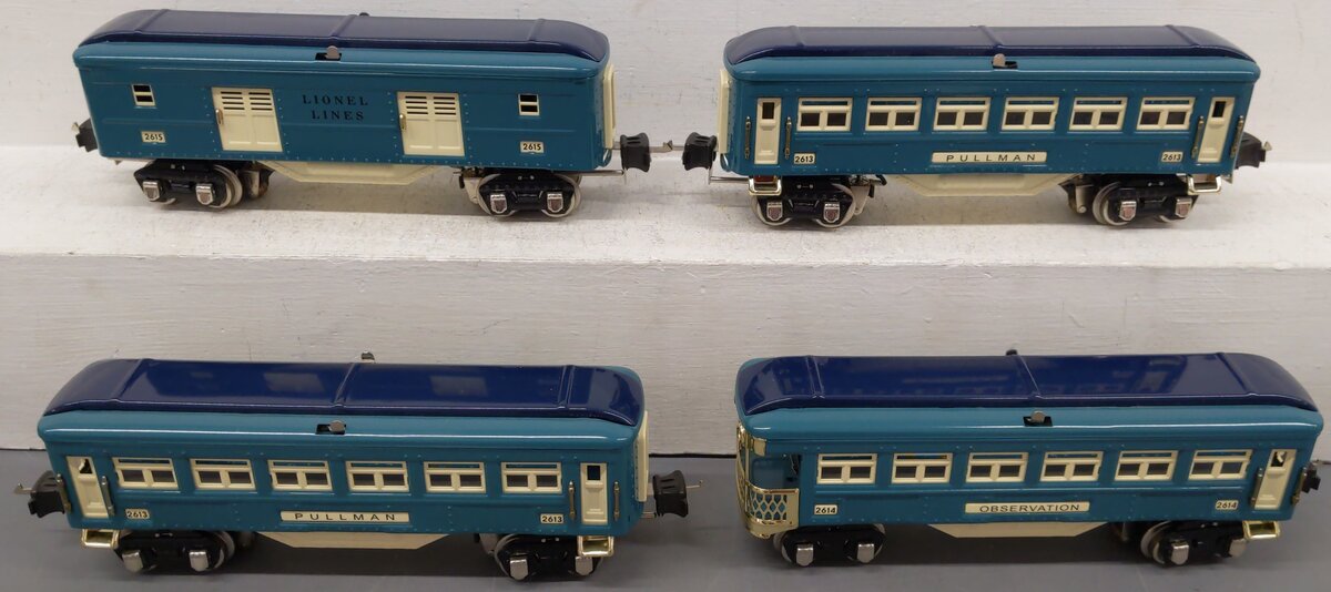 MTH 11-80040 Lionel Lines Tinplate 4-Car 2600 Series Set EX/Box