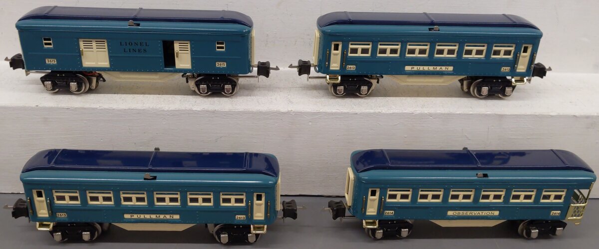 MTH 11-80040 Lionel Lines Tinplate 4-Car 2600 Series Set EX/Box