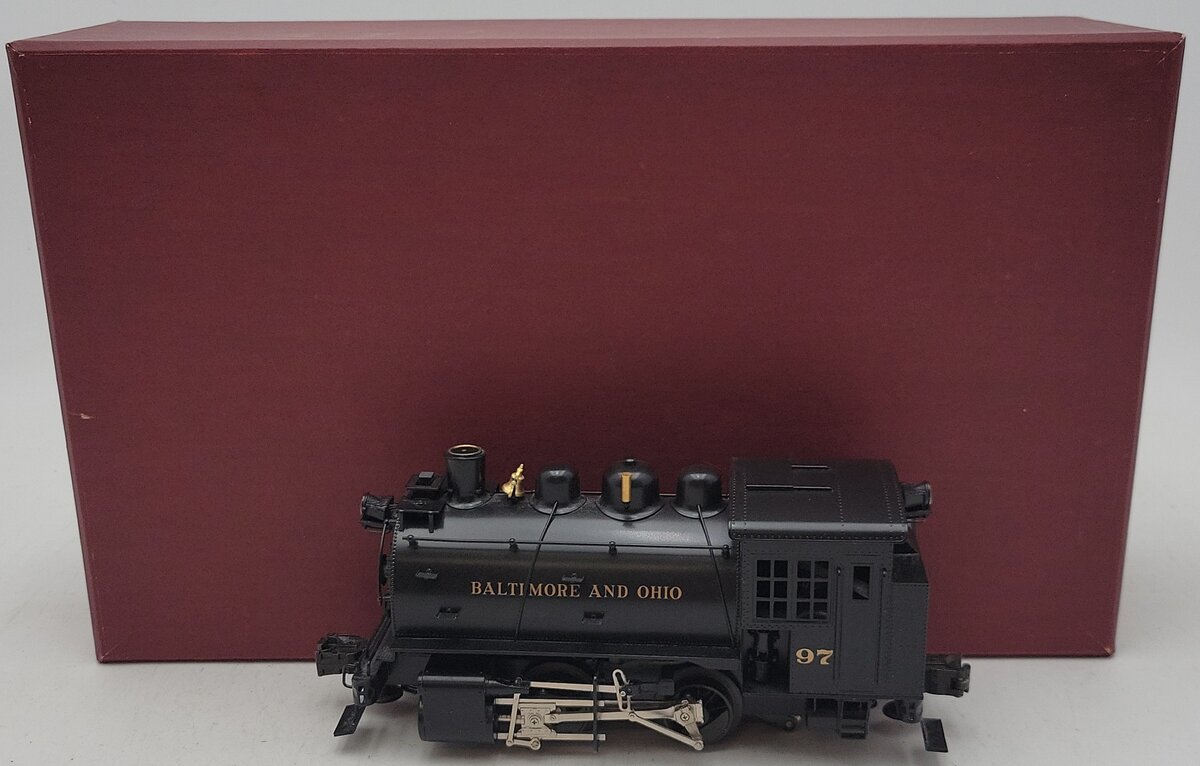 Right-of-Way 5006 Brass Baltimore & Ohio 0-4-0 Dockside Switcher #97 (3-Rail) LN/Box