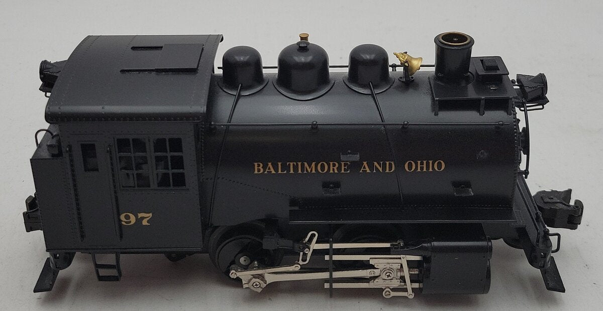 Right-of-Way 5006 Brass Baltimore & Ohio 0-4-0 Dockside Switcher #97 (3-Rail) LN/Box