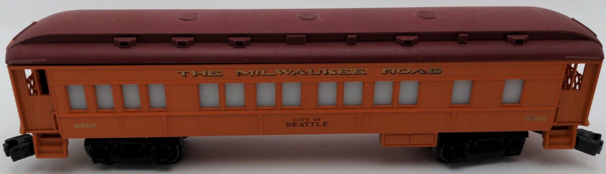 Lionel 6-9505 O Gauge Milwaukee Road "City of Seattle" Passenger Car EX/Box