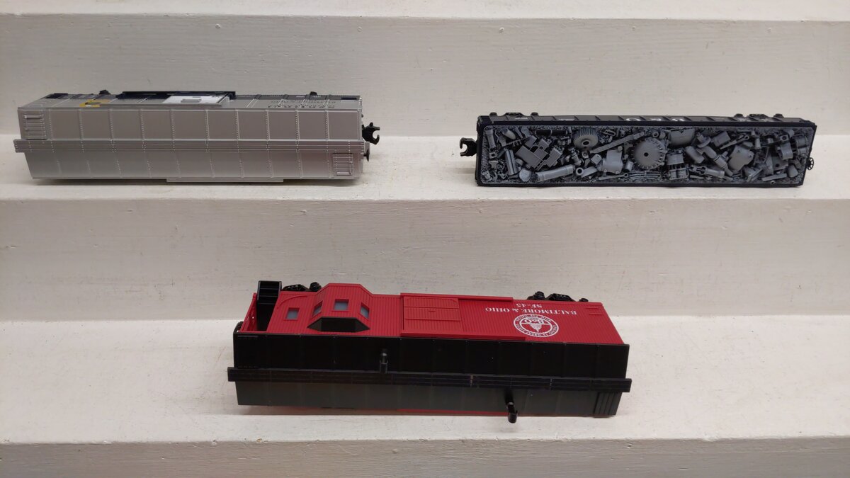 MTH 30-4026-0 O Gauge B&O 0-4-0 Dockside Steam Freight Train Set w/Whistle EX/Box