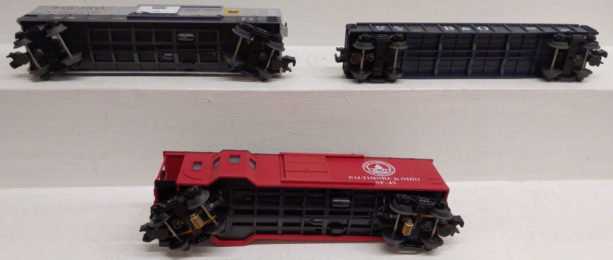 MTH 30-4026-0 O Gauge B&O 0-4-0 Dockside Steam Freight Train Set w/Whistle EX/Box