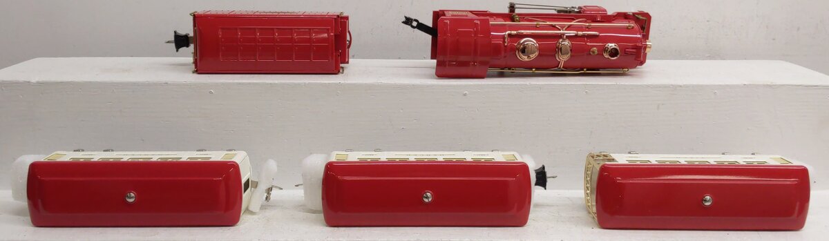MTH 11-5505-1 Christmas Tinplate 249E O Gauge Steam Passenger Train Set w/PS 3.0