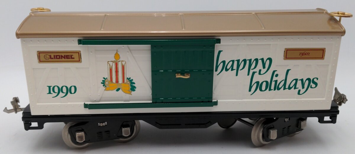 Lionel 6-13602 Standard Gauge 1990 Seasons Greetings Christmas Car EX/Box