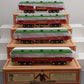 MTH 11-40128 STD Gauge Blue Comet "Christmas" 4 Car Passenger Set LN/Box