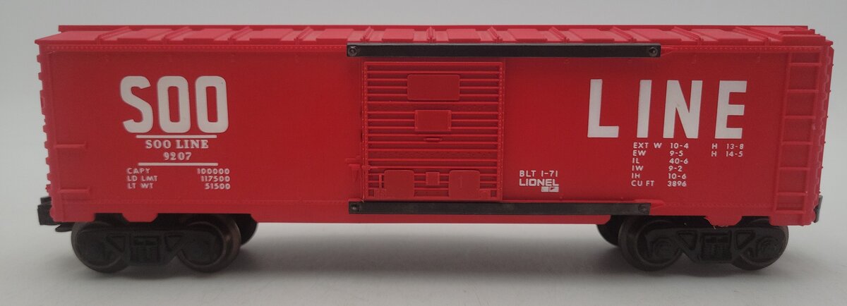 Lionel 6-9207 O Gauge Soo Line Boxcar #9207 VG/Box