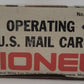 Lionel 6-9301 O Gauge US Mail Operating Boxcar #9301 VG/Box