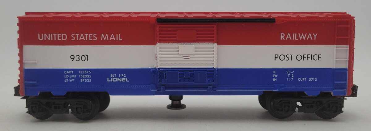 Lionel 6-9301 O Gauge US Mail Operating Boxcar #9301 VG/Box