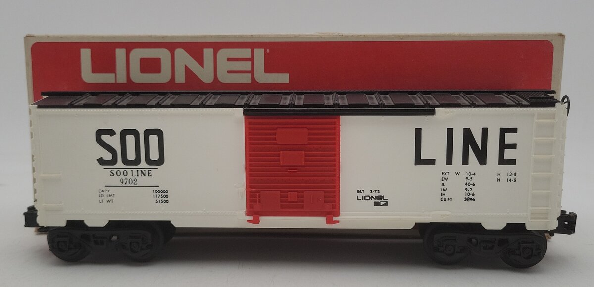 Lionel 6-9702 O Gauge SOO Line Box Car VG/Box