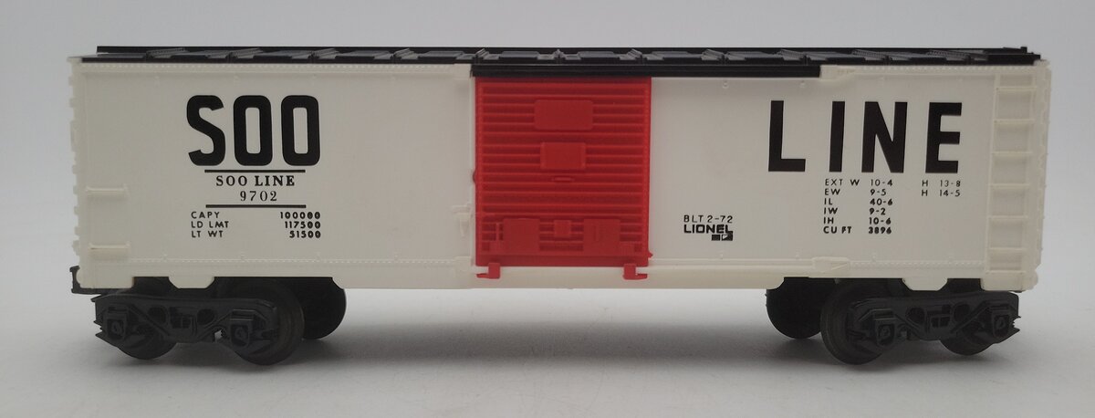 Lionel 6-9702 O Gauge SOO Line Box Car VG/Box