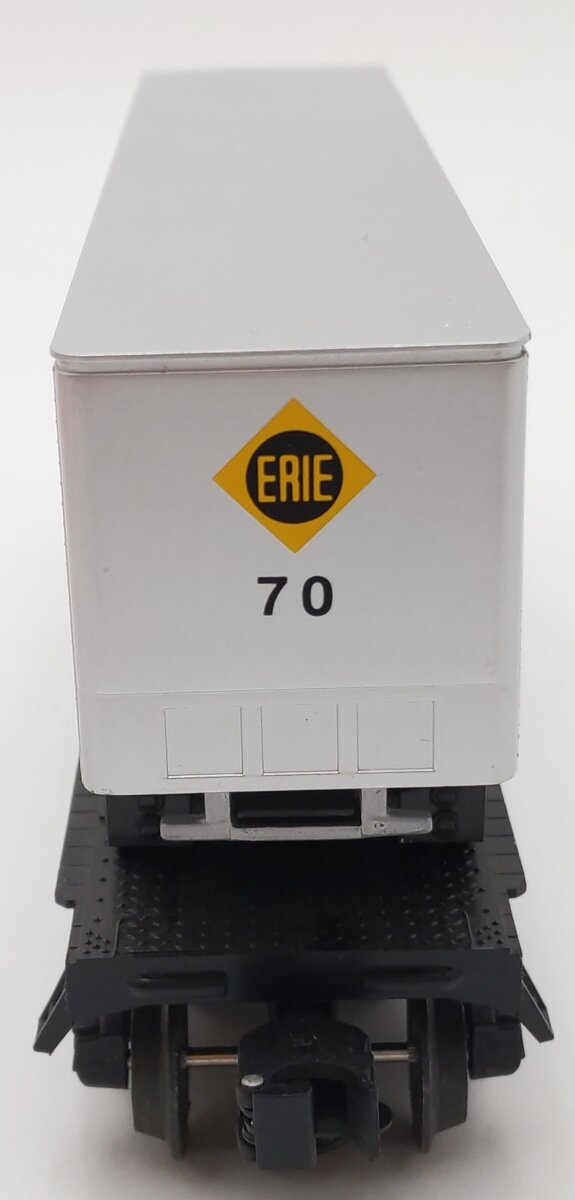 Lionel 6-19415 O Gauge Erie Flatcar #7200 w/ Trailer EX/Box