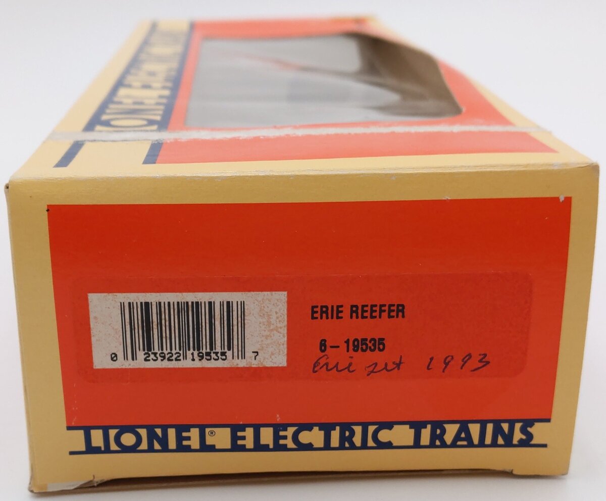 Lionel 6-19535 O Union Refrigerator Transit Lines Erie Reefer Car #19535 LN/Box