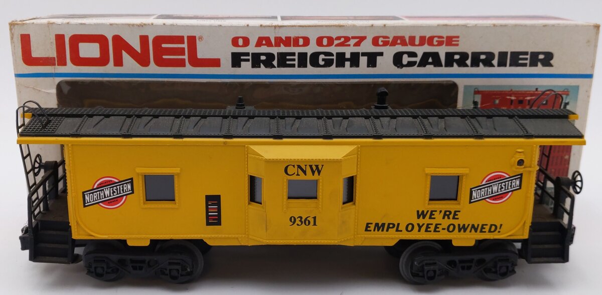 Lionel 6-9361 O Chicago & North Western Bay Window Illuminated Caboose #9361 EX/Box