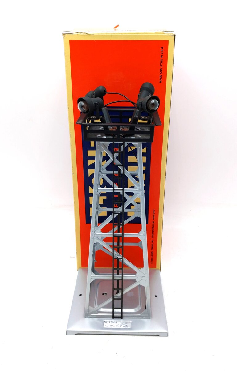 Lionel 6-12886 O Gauge 395 4-Light Floodlight Tower VG/Box