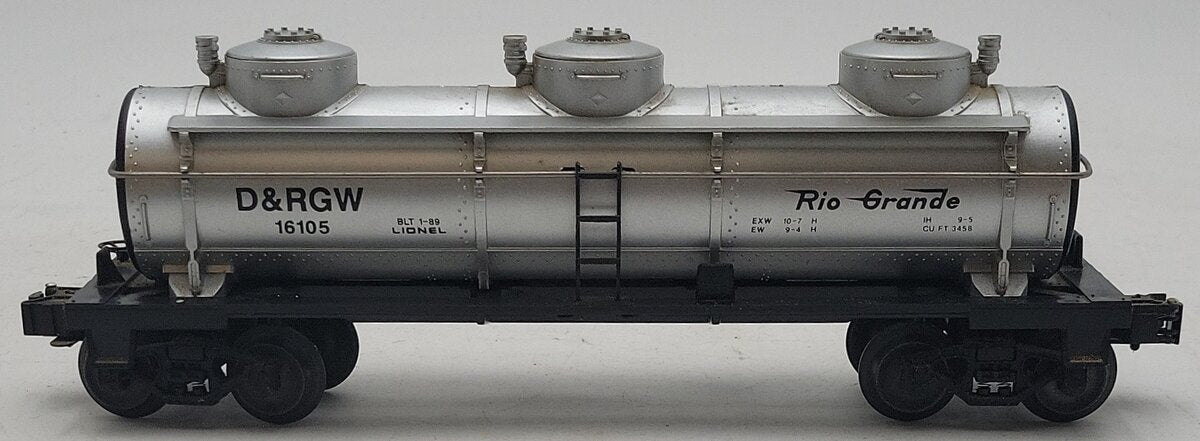 Lionel 6-16105 O Denver & Rio Grande Triple Dome Tank Car LN
