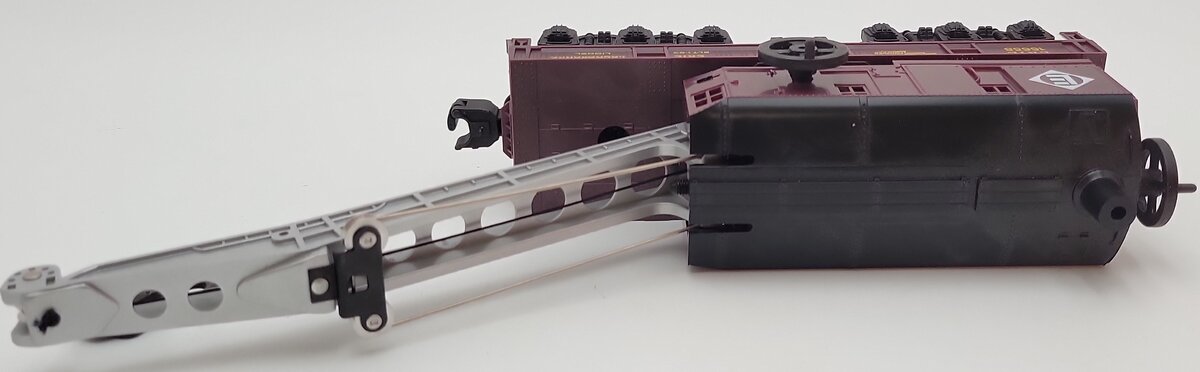 Lionel 6-16658 O Gauge Erie Lackawanna 6- Wheel Crane Car EX/Box