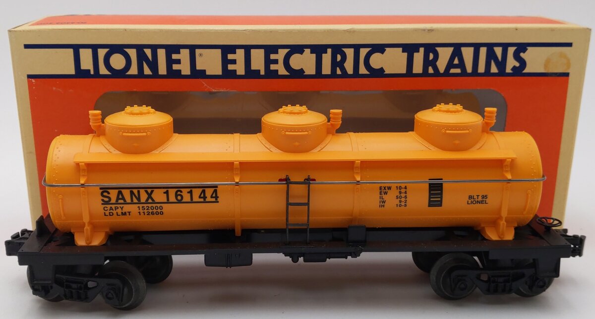 Lionel 6-16144 O Gauge San Angelo 3-Dome Tank Car #16144 LN/Box