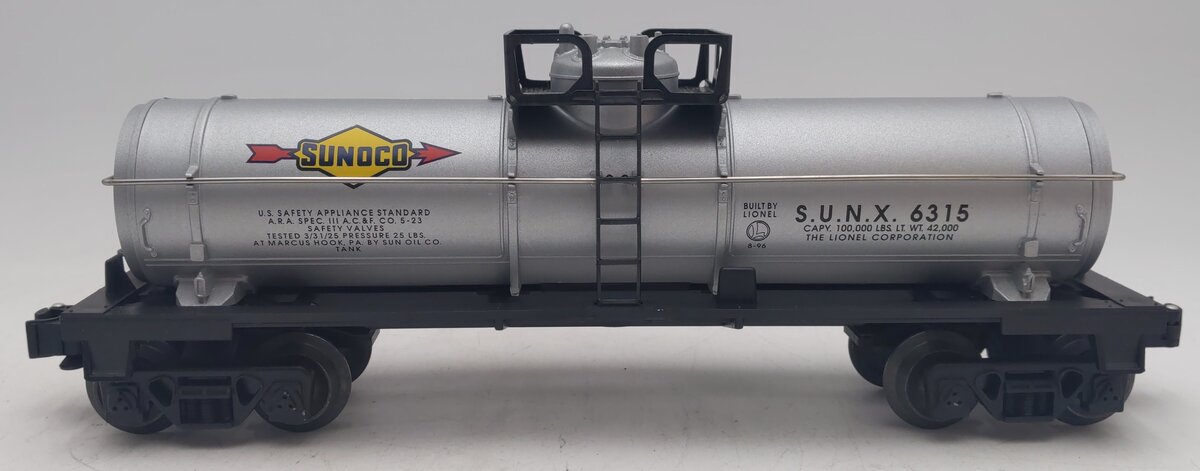 Lionel 6-16150 O Gauge Sunoco Single Dome Tank Car #6315 LN/Box