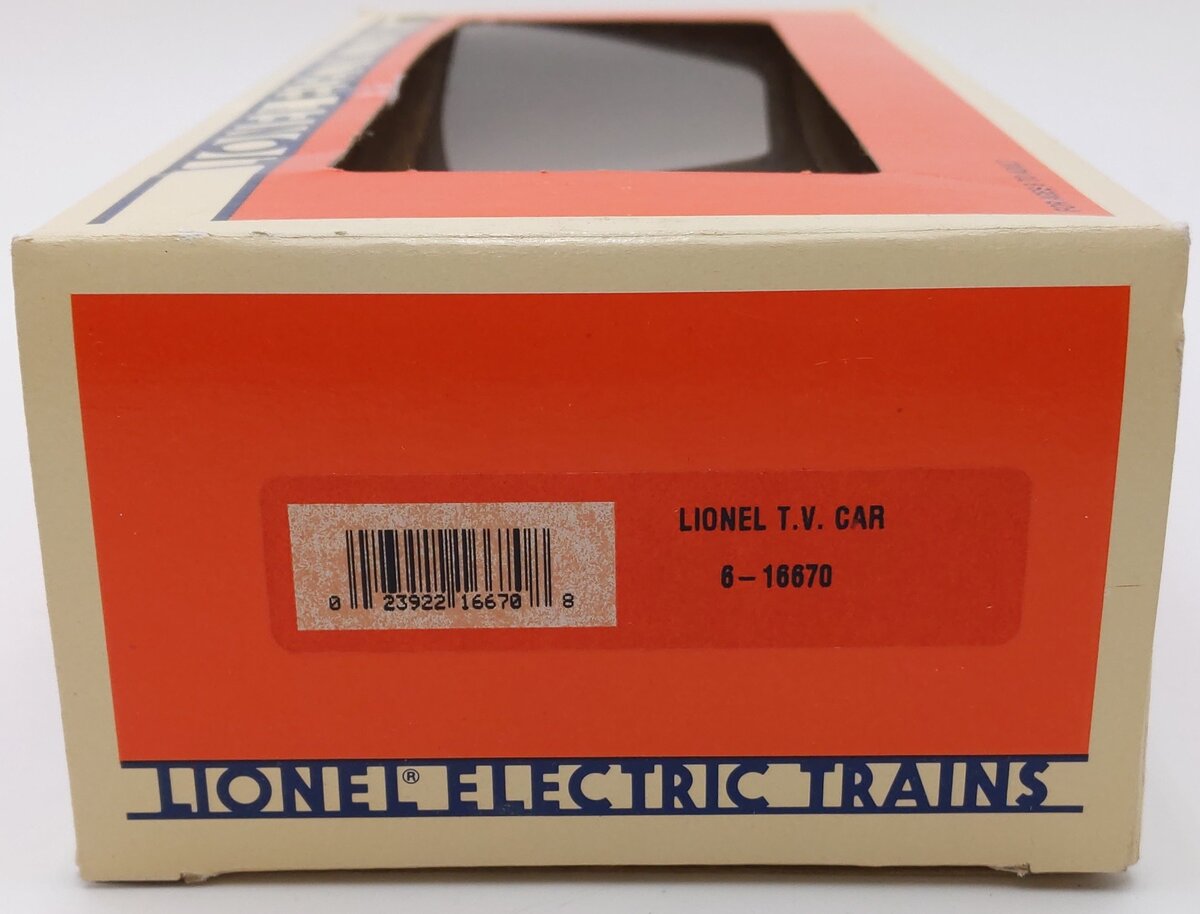 Lionel 6-16670 O Gauge Operating TV Car #16670 EX/Box