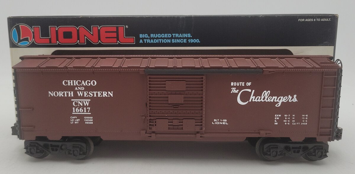 Lionel 6-16617 O Gauge Chicago & Northwestern Boxcar with ETD EX/Box