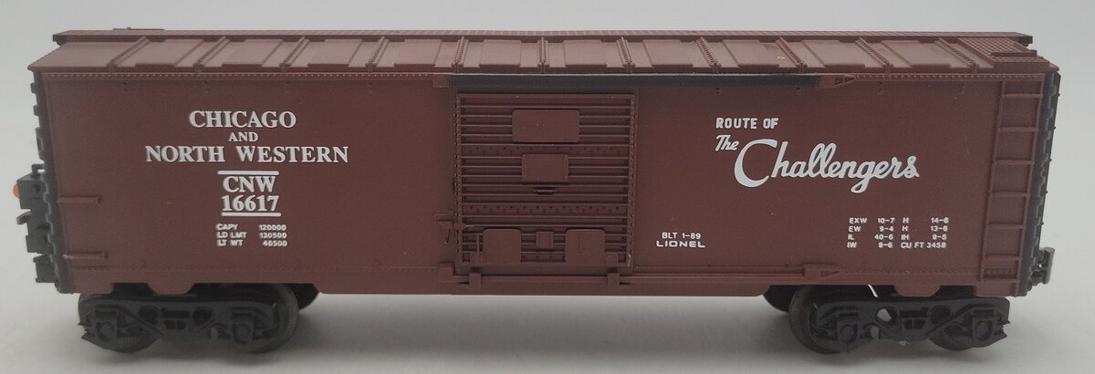 Lionel 6-16617 O Gauge Chicago & Northwestern Boxcar with ETD VG/Box