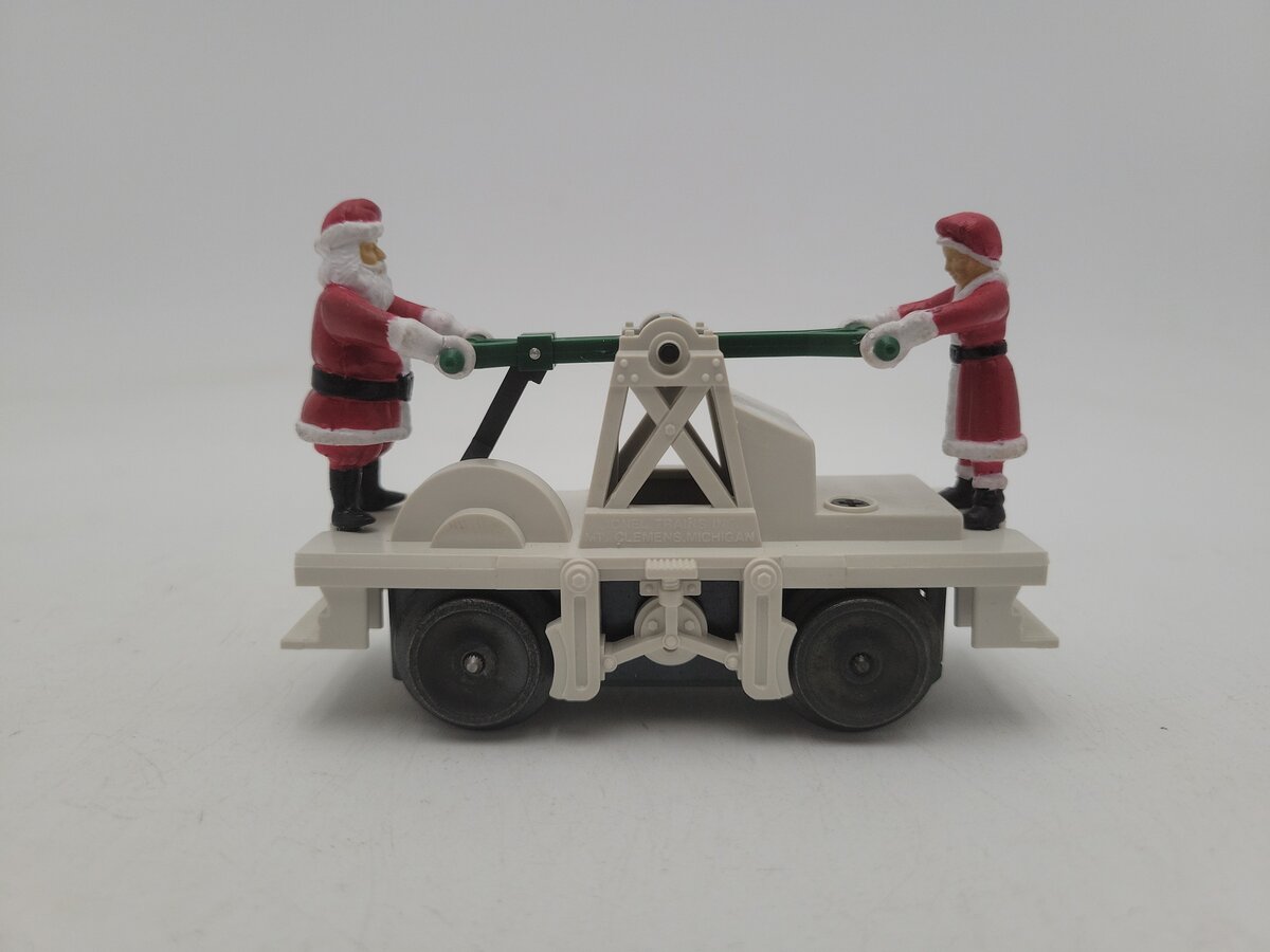 Lionel 6-18408 O Gauge Operating Santa White Hand Car EX/Box