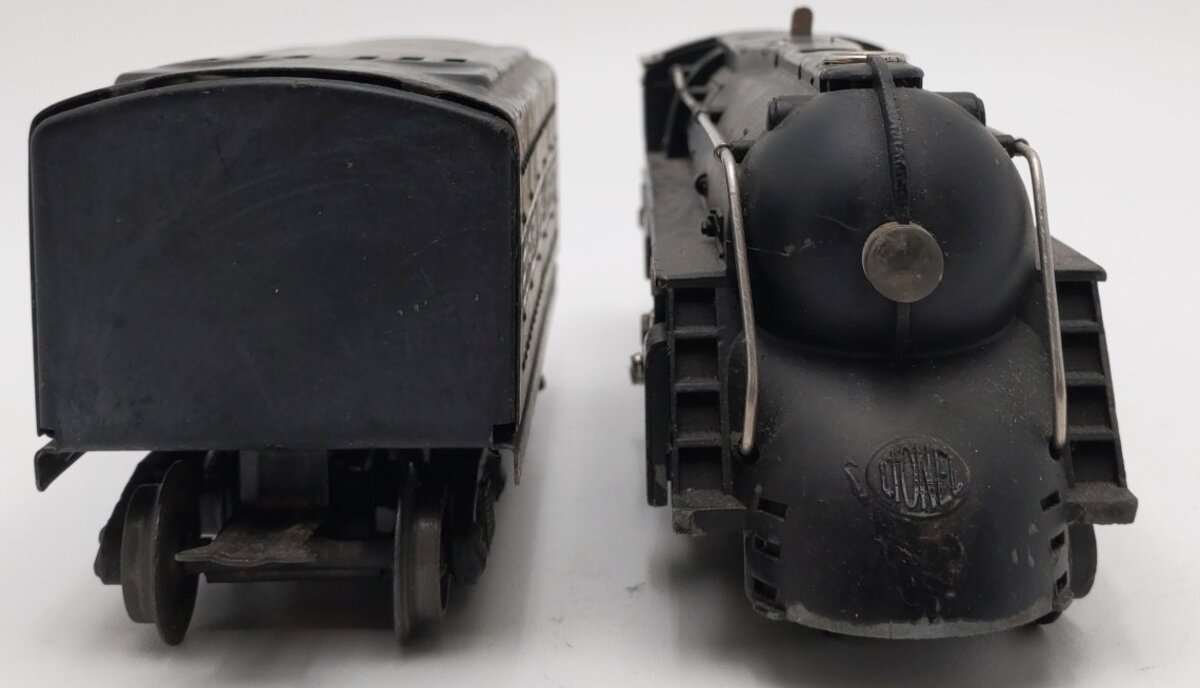 Lionel 221 Vintage O NYC Dreyfuss Black 2-6-4 Steam Locomotive & 221-T Tender VG