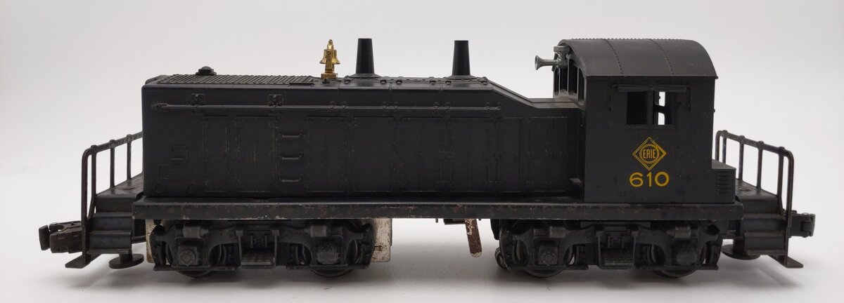 Lionel 610 Vintage O Erie NW-2 Powered Diesel Switcher Locomotive VG