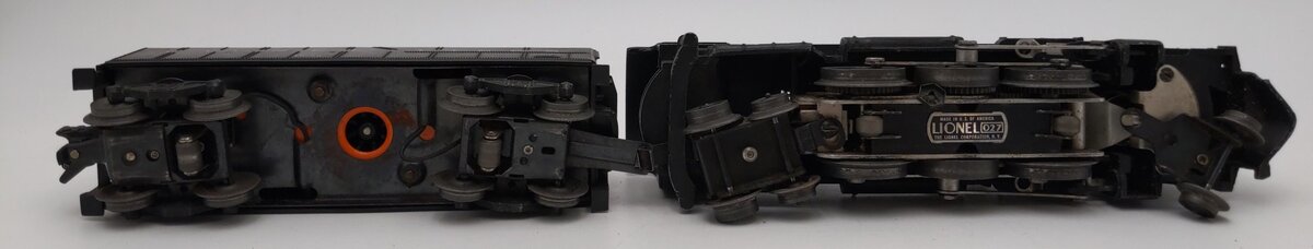 Lionel 2037 Vintage O 2-6-4 Diecast Steam Locomotive and 6026W Tender VG