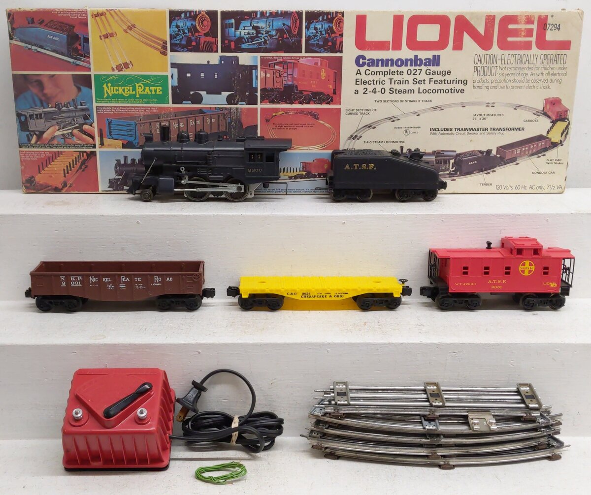 Lionel 6-1381 O Gauge AT&SF Cannonball Train Set EX/Box