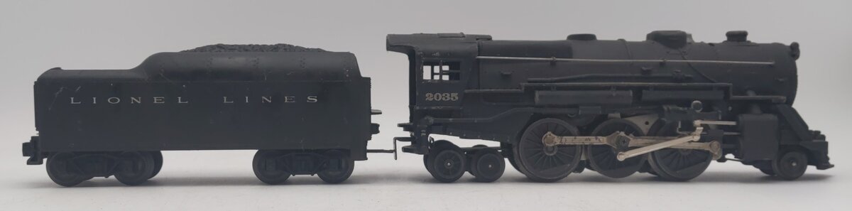 Lionel 2035 Vintage O 2-6-4 Die-Cast Steam Locomotive & Tender VG