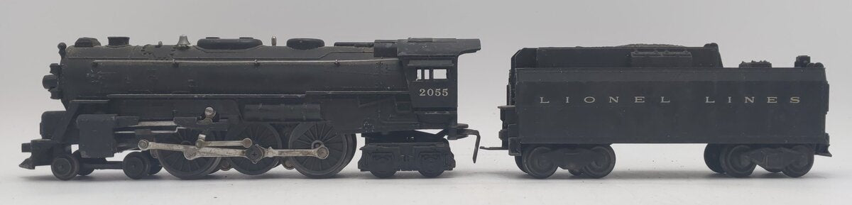 Lionel 2055 Vintage O 4-6-4 Hudson Steam Locomotive with 6026W Tender VG