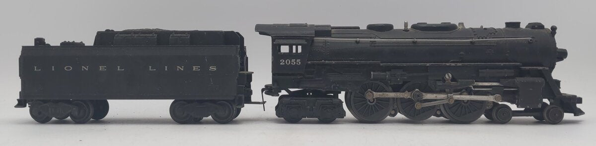 Lionel 2055 Vintage O 4-6-4 Hudson Steam Locomotive with 6026W Tender VG