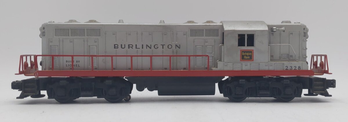Lionel 2328 Vintage O Burlington GP-7 Powered EMD Diesel Locomotive VG