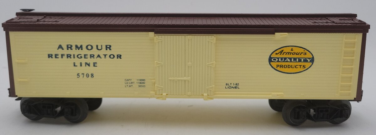 Lionel 6-5708 O Gauge Armour Reefer LN/Box