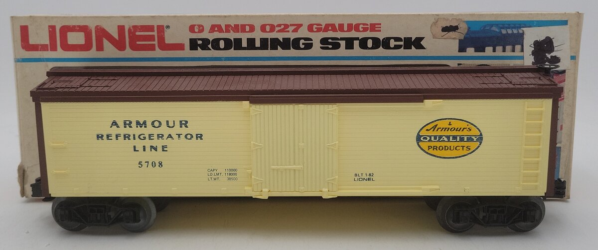 Lionel 6-5708 O Gauge Armour Reefer LN/Box