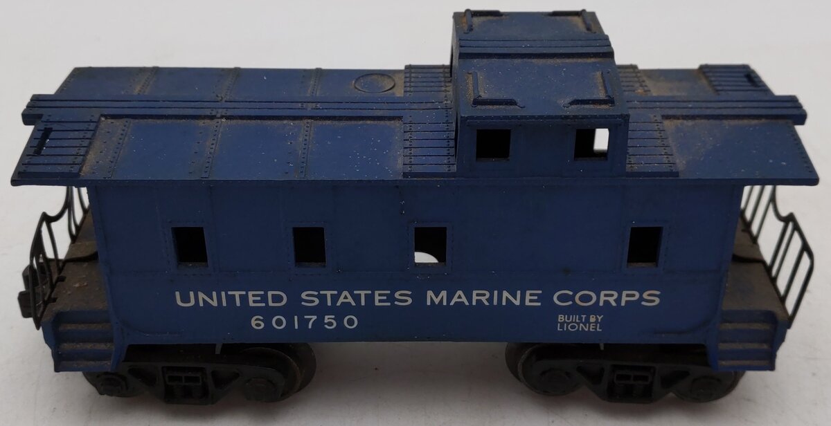 Lionel 6017-50 Vintage O USMC Blue Caboose VG