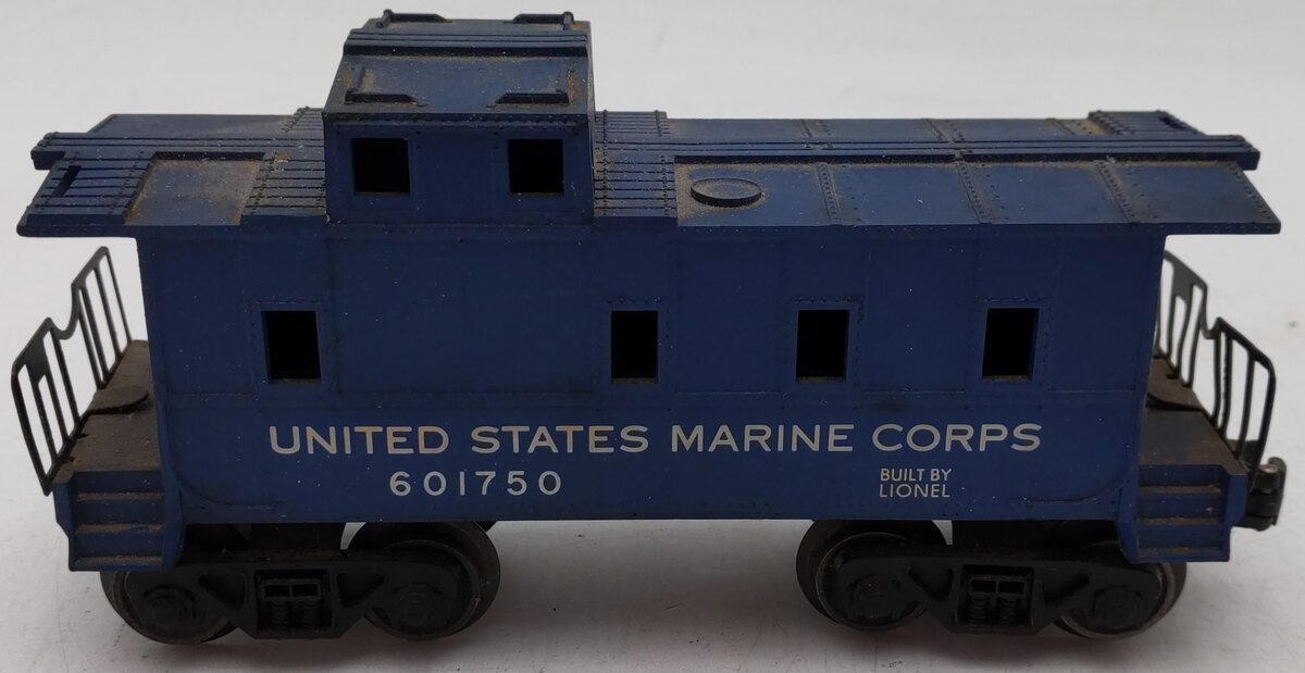 Lionel 6017-50 Vintage O USMC Blue Caboose VG