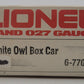 Lionel 6-7707 O Gauge White Owl Cigar Boxcar EX/Box