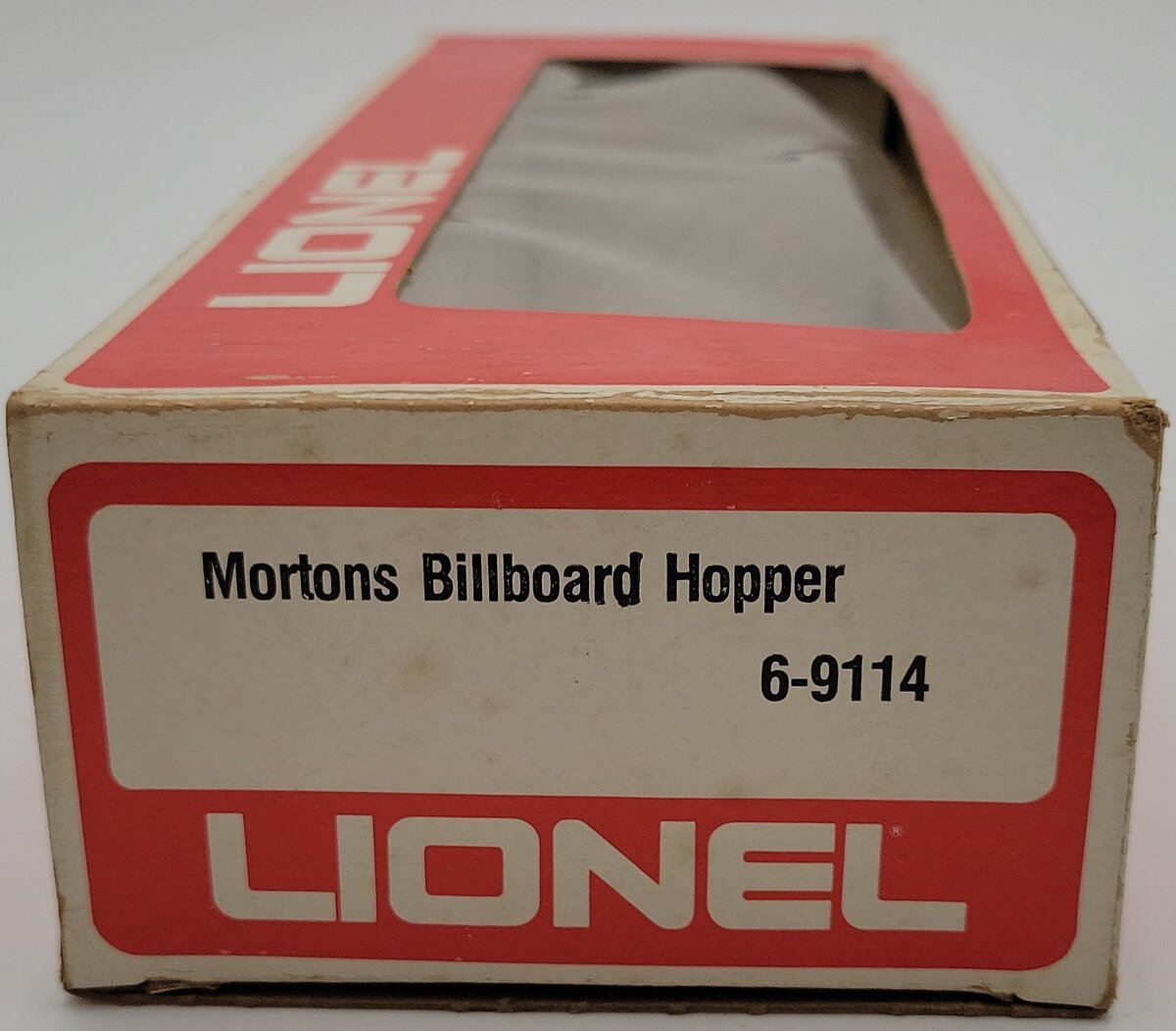 Lionel 6-9114 O Gauge Morton Salt Covered 4-Bay Hopper EX/Box