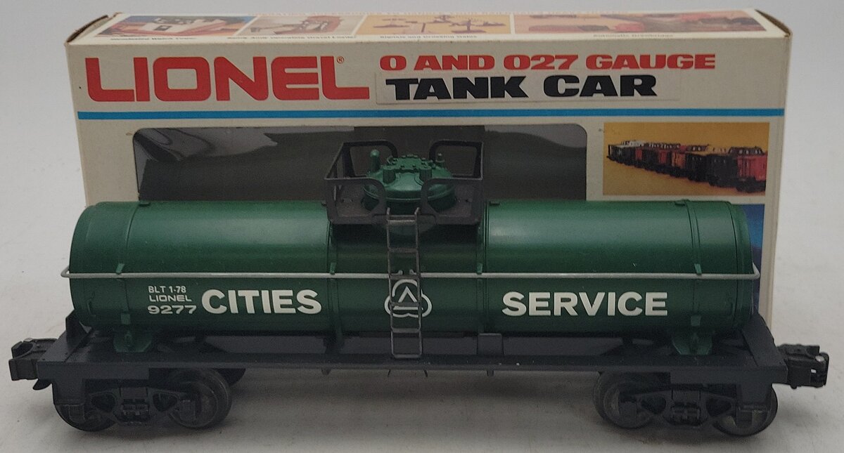 Lionel 6-9277 O Gauge Cities Service Single Dome Tank Car EX/Box