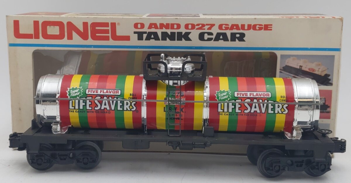 Lionel 6-9278 O Gauge Lifesavers Chrome Plated Single Dome Tank Car EX/Box