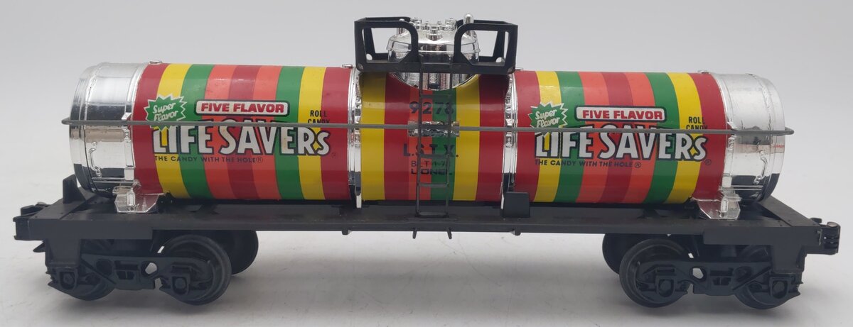 Lionel 6-9278 O Gauge Lifesavers Chrome Plated Single Dome Tank Car EX/Box