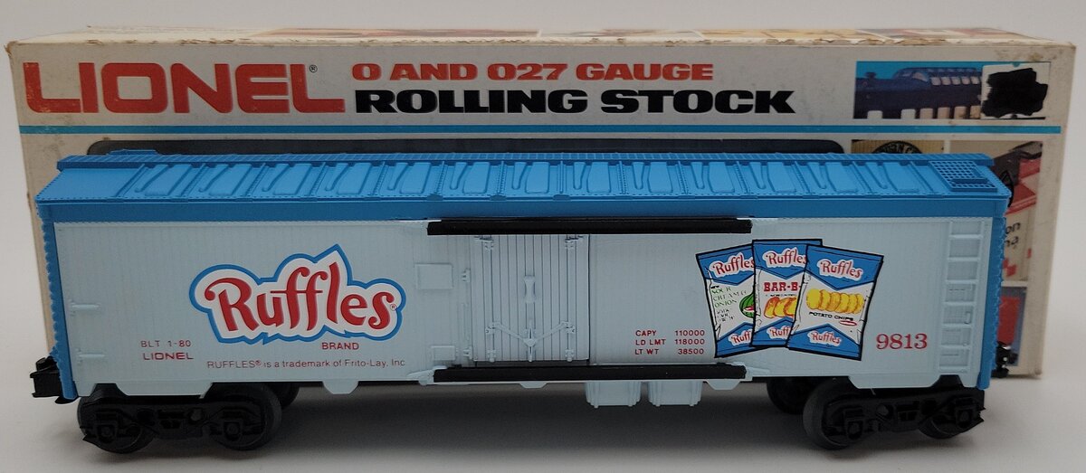 Lionel 6-9813 O Gauge Ruffles Potato Chips Billboard Reefer Car #9813 LN/Box
